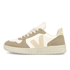 Veja V-10 Chromefree Leather Extra White-Sable Sahara Low Top Sneakers VX0503123B | Overkill