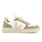 Veja V-10 Chromefree Leather Extra White-Sable Sahara Low Top Sneakers  Silhouette | Overkill