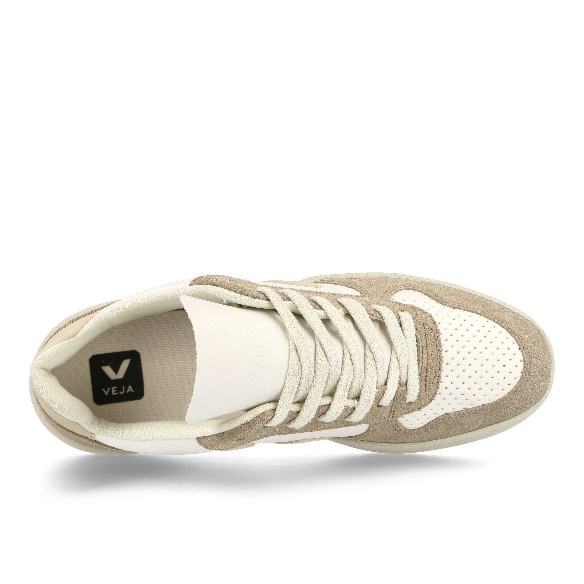 Veja V-10 Chromefree Leather Extra White-Sable Sahara Low Top Sneakers  Detailfoto | Overkill