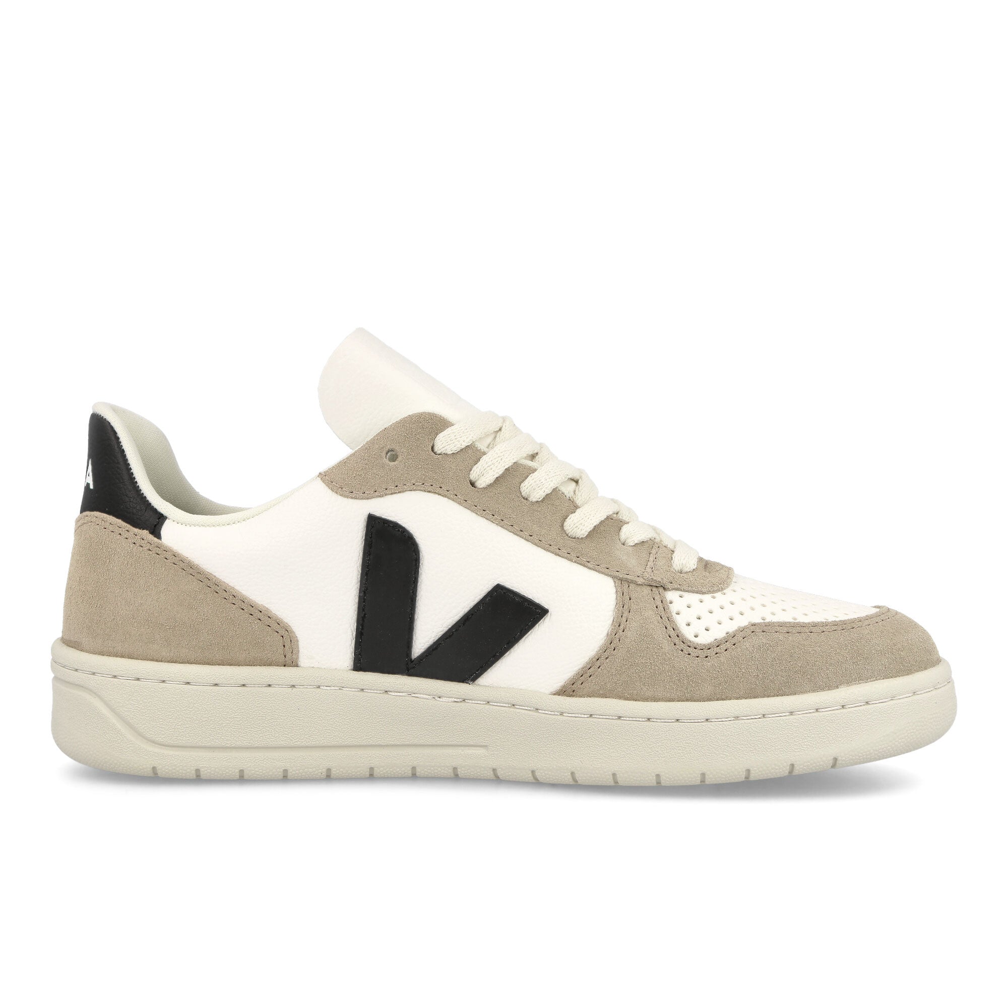 Veja V-10 Chromefree Leather Extra White-Black Sahara Sneakers  Silhouette | Overkill