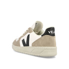 Veja V-10 Chromefree Leather Extra White-Black Sahara Sneakers  Material | Overkill