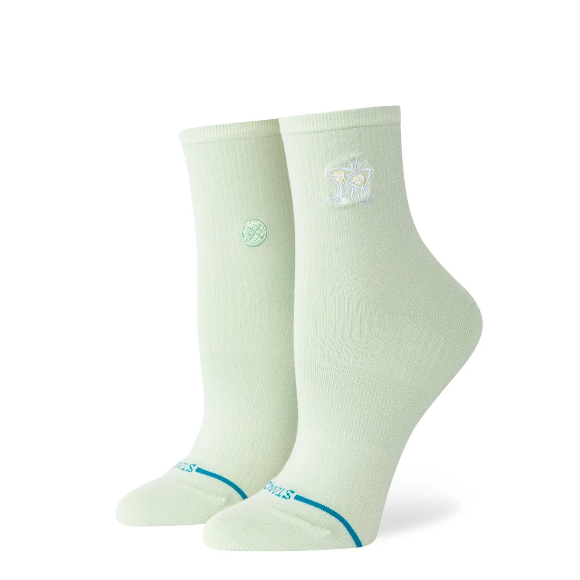 Stance Wmns Fine Rib Quarter Socks Green Socks W316B26FIN-GRN | Overkill
