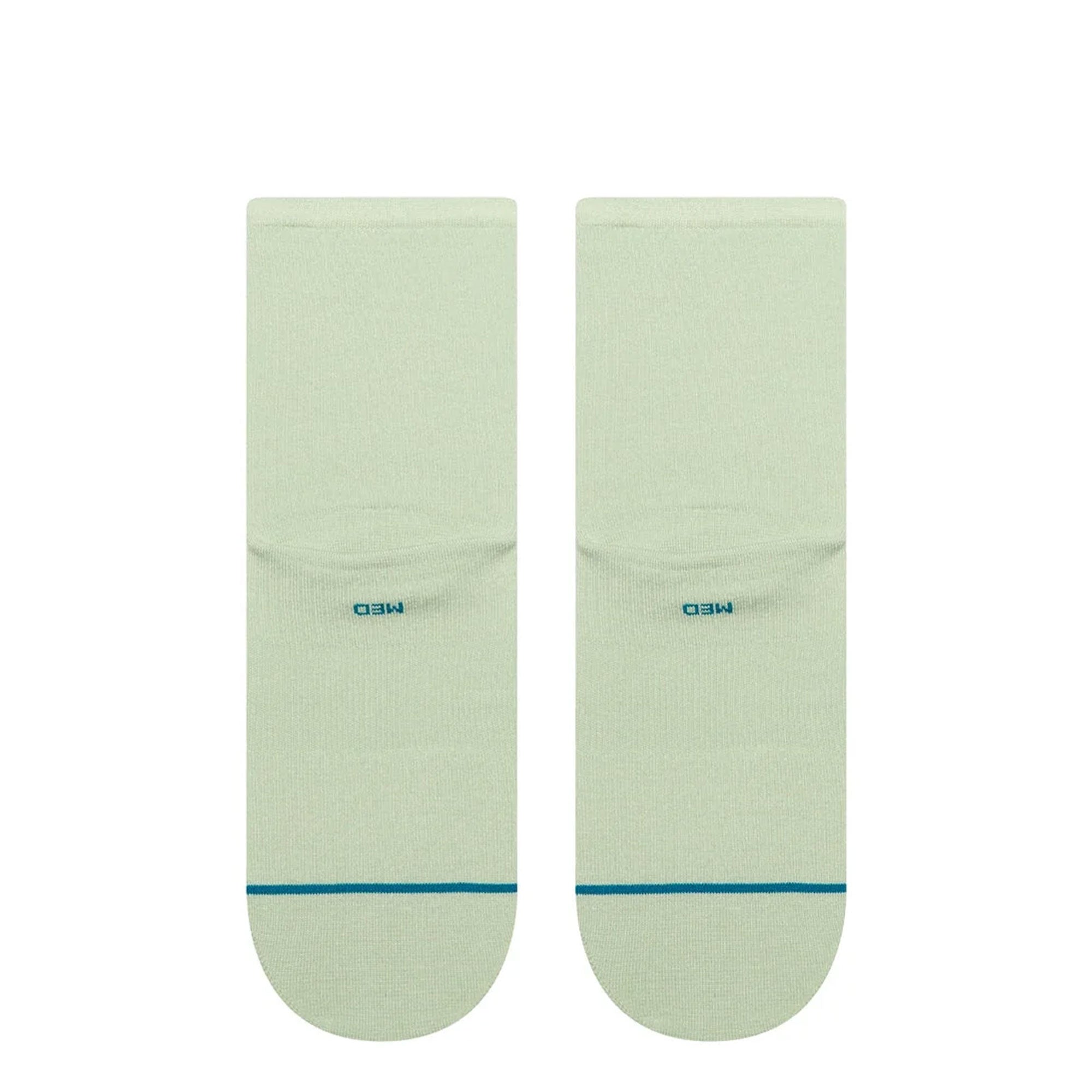 Stance Wmns Fine Rib Quarter Socks Green Socks W316B26FIN-GRN Close-up | Overkill
