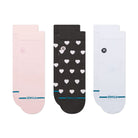 Stance Wmns Hearts Lowrider 3 Pack Socks Pink Socks W335A26GIP-PNK | Overkill
