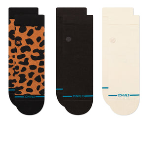 Stance Wmns Animaniac Quarter 3 Pack Socks Black Socks W345A25ANI-BLK | Overkill