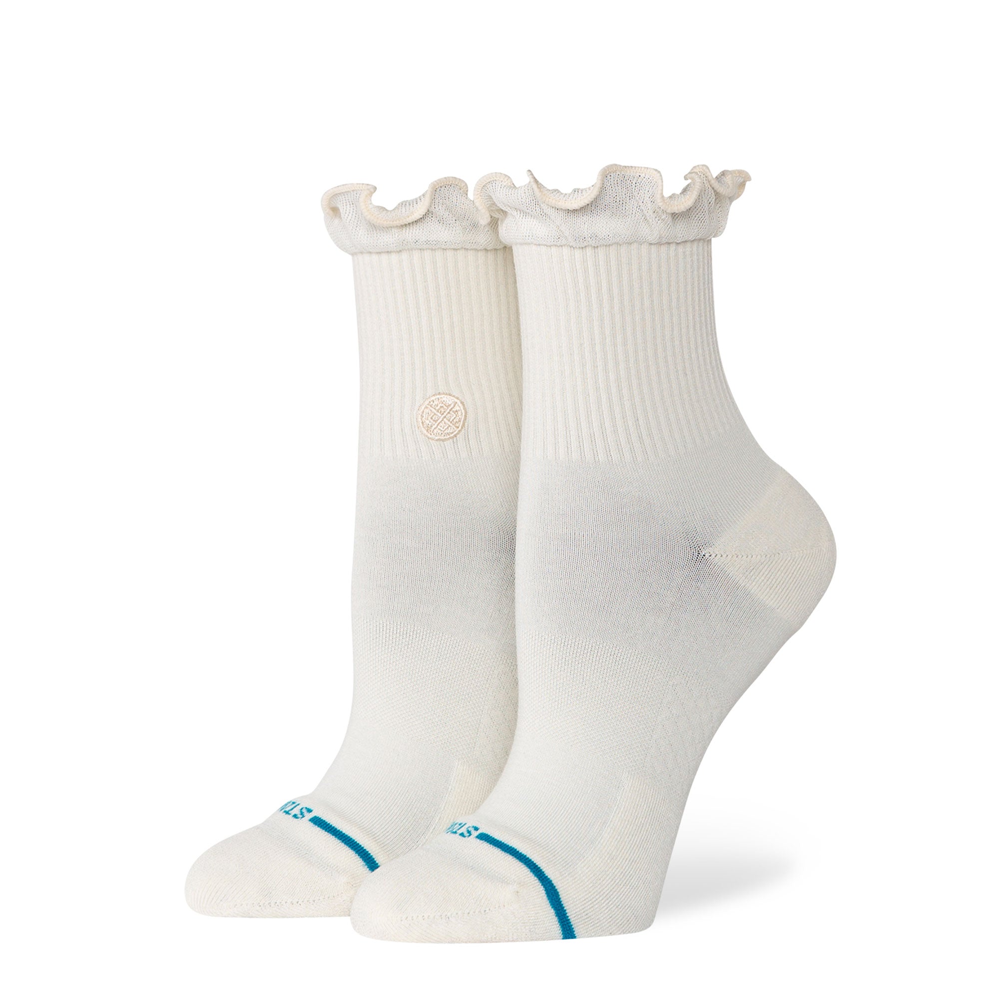 Stance Ruffle Icon Quarter Socks Ivory Socks W345BD25RU-IVO | Overkill