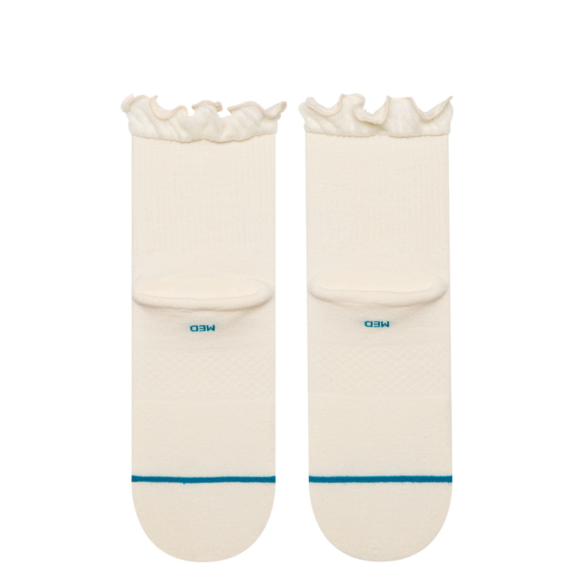 Stance Ruffle Icon Quarter Socks Ivory Socks W345BD25RU-IVO Close-up | Overkill