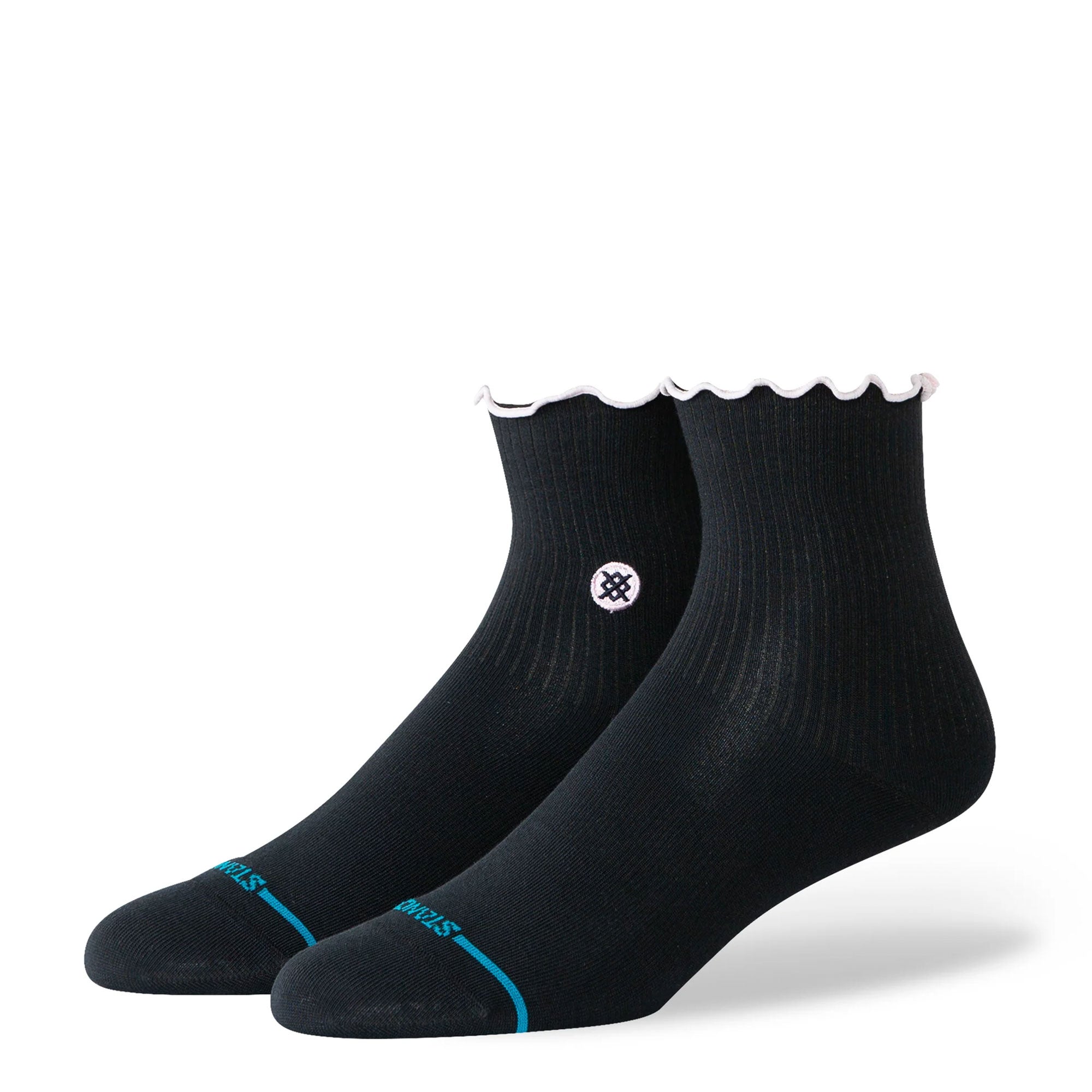 Stance Wmns Pop Ruffle Icon Quarter Socks Black Socks W346BC26PO-BLK | Overkill
