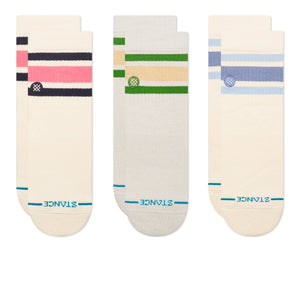 Stance Wmns Boyd Quarter 3 Pack Socks Ivory Socks W356C25WBQ-IVO | Overkill
