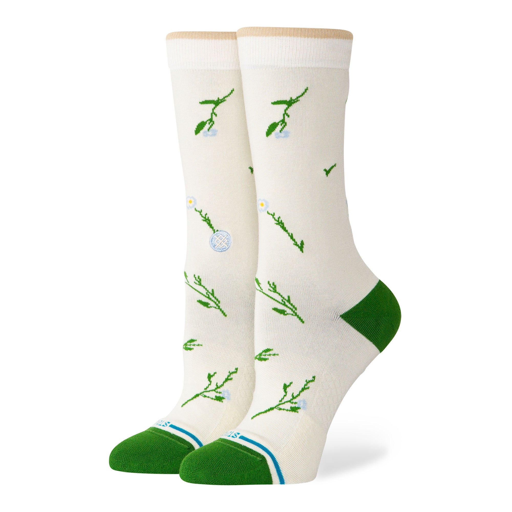Stance Wmns Wildflower Crew Socks Ivory Socks W545C25WIL-IVO | Overkill
