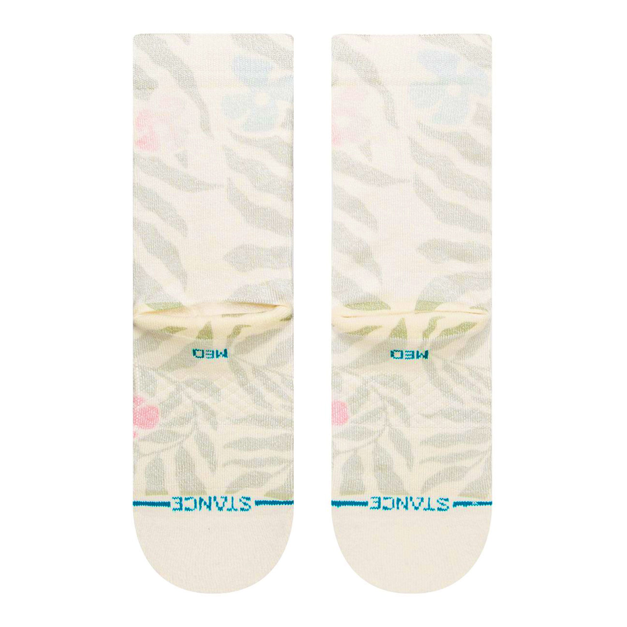 Stance Wmns Wiggles N Squiggles Crew Socks Off White Socks Close-up | Overkill
