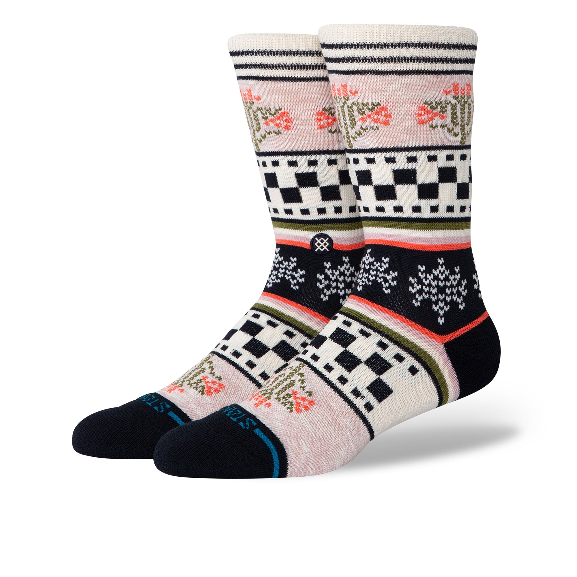 Stance Winter Bloom Crew Socks Lilac Socks W555D25WIN-LIA Detail View 1 | Overkill