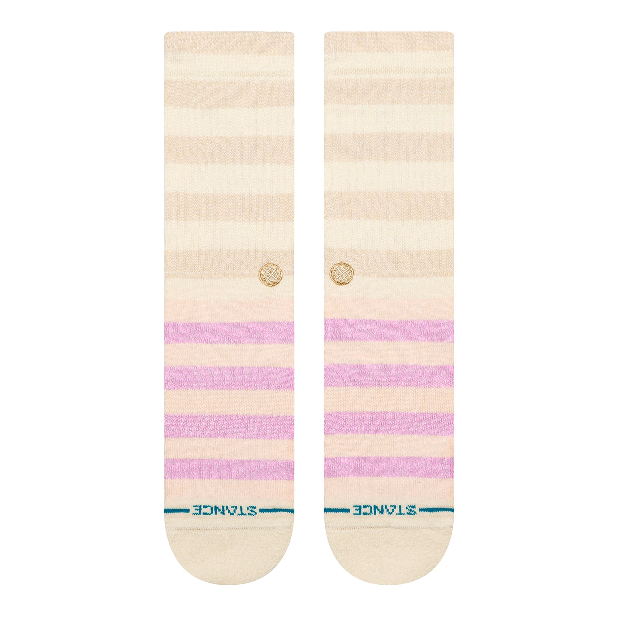 Stance Wmns Sherbert Crew Socks Oatmeal Heather Socks Close-up | Overkill