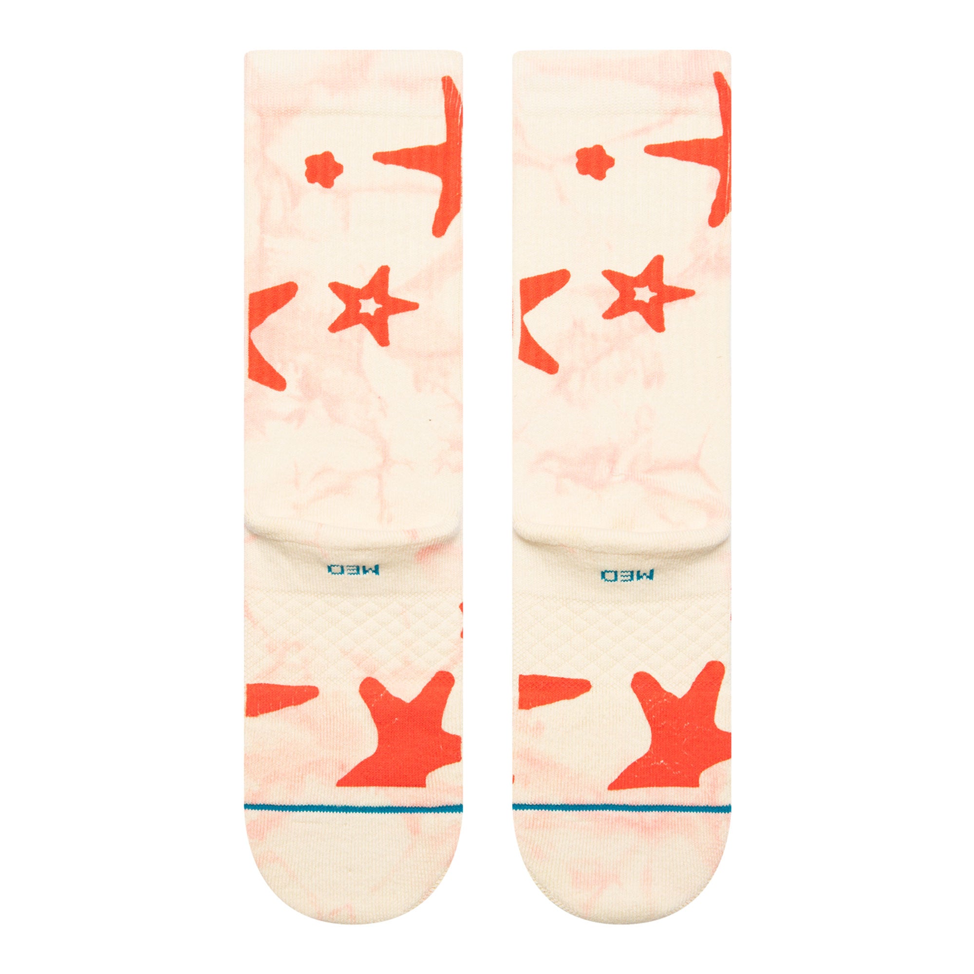 Stance Wmns Starry Eyed Crew Socks Cream Socks Material | Overkill