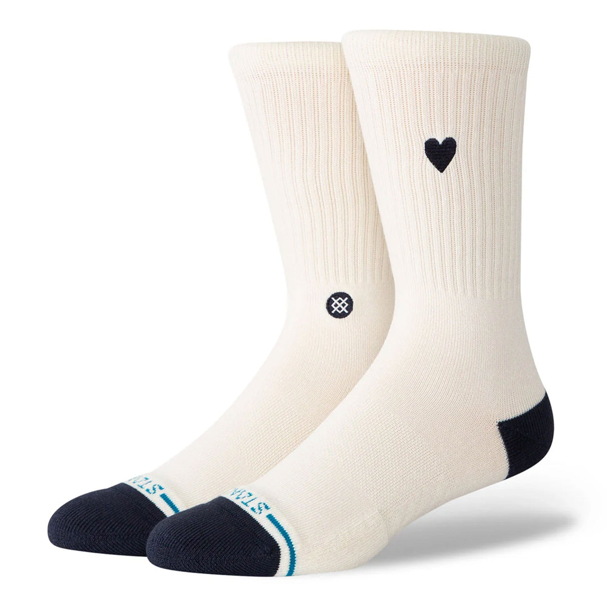 Stance Wmns Heart Crew Socks Canvas Socks W556C26HEA-CVS Detail View 1 | Overkill
