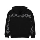Wasted Paris Chrome Zip-Hoodie Black Hoodies Close-up | Overkill