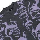 Wasted Paris Skull Sweater Charcoal / Lilac Sweatshirts 175532 Detailfoto | Overkill
