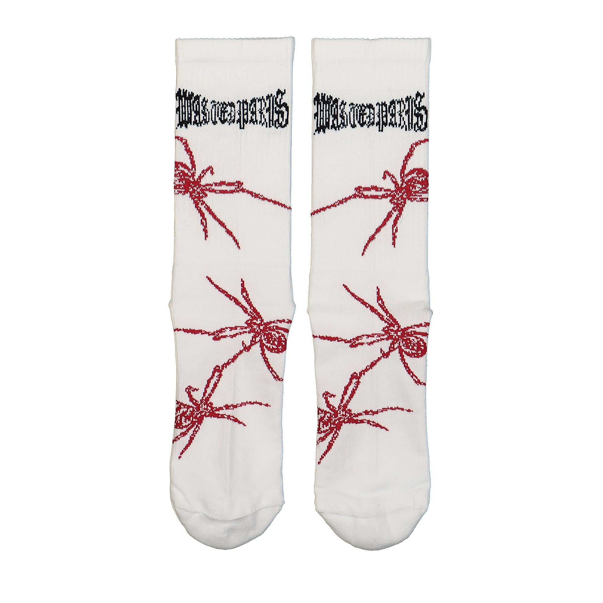 Wasted Paris Phobia Socks White Socks Close-up | Overkill