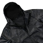 Wasted Paris Nation Faux Leather Windbreaker Black Windbreaker Close-up | Overkill