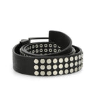 Wasted Paris Iron Studs Leather Belt Black Belts Close-up | Overkill