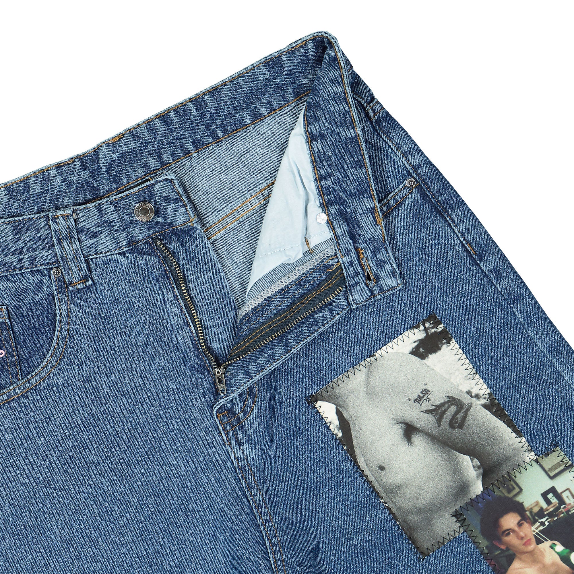 Wasted Paris Casper Riot Pant Washed Blue Jeans Detailfoto | Overkill