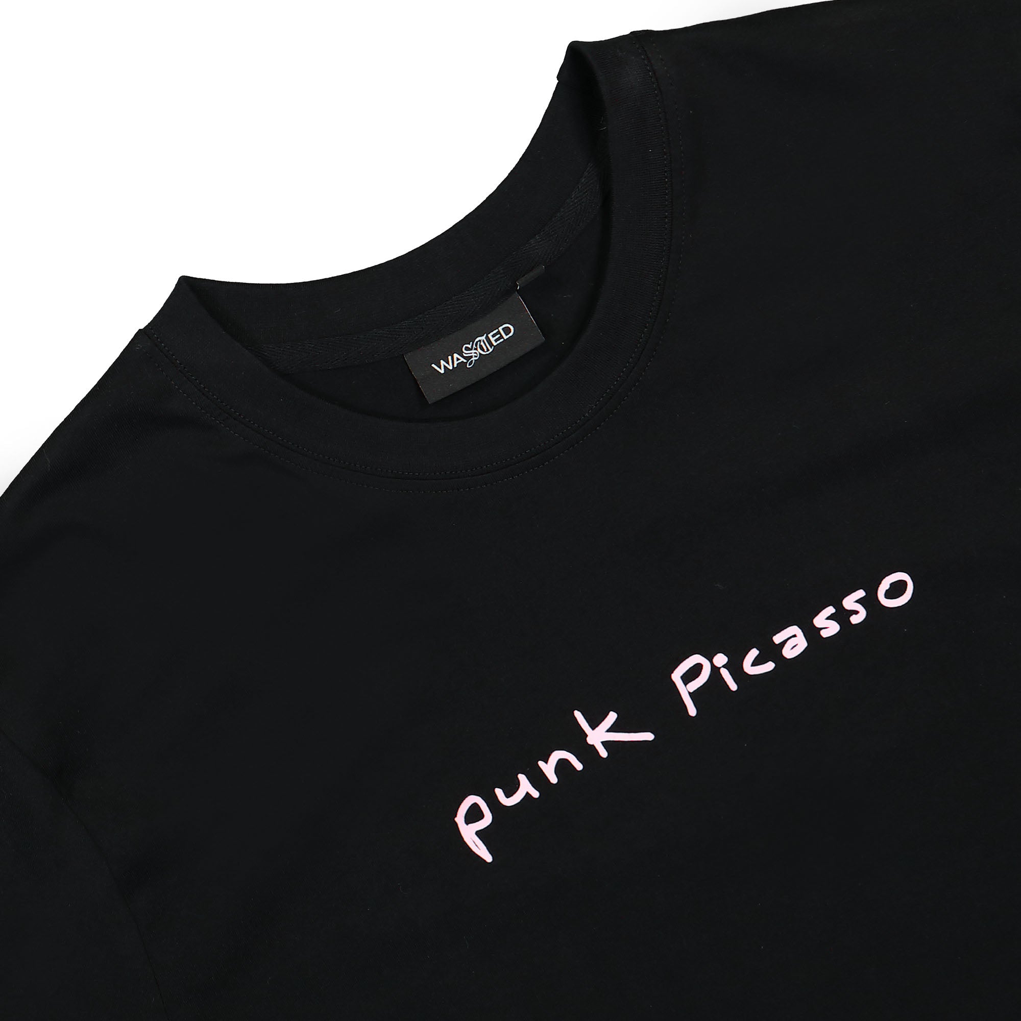 Wasted Paris Punk Picasso T-Shirt Black T-Shirts Close-up | Overkill