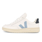 Veja V-12 Leather Extra White-Steel-Nautico Low Top Sneakers XD0203302B | Overkill
