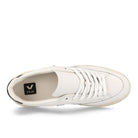 Veja V-12 Leather Extra White-Steel-Nautico Low Top Sneakers  Detailfoto | Overkill