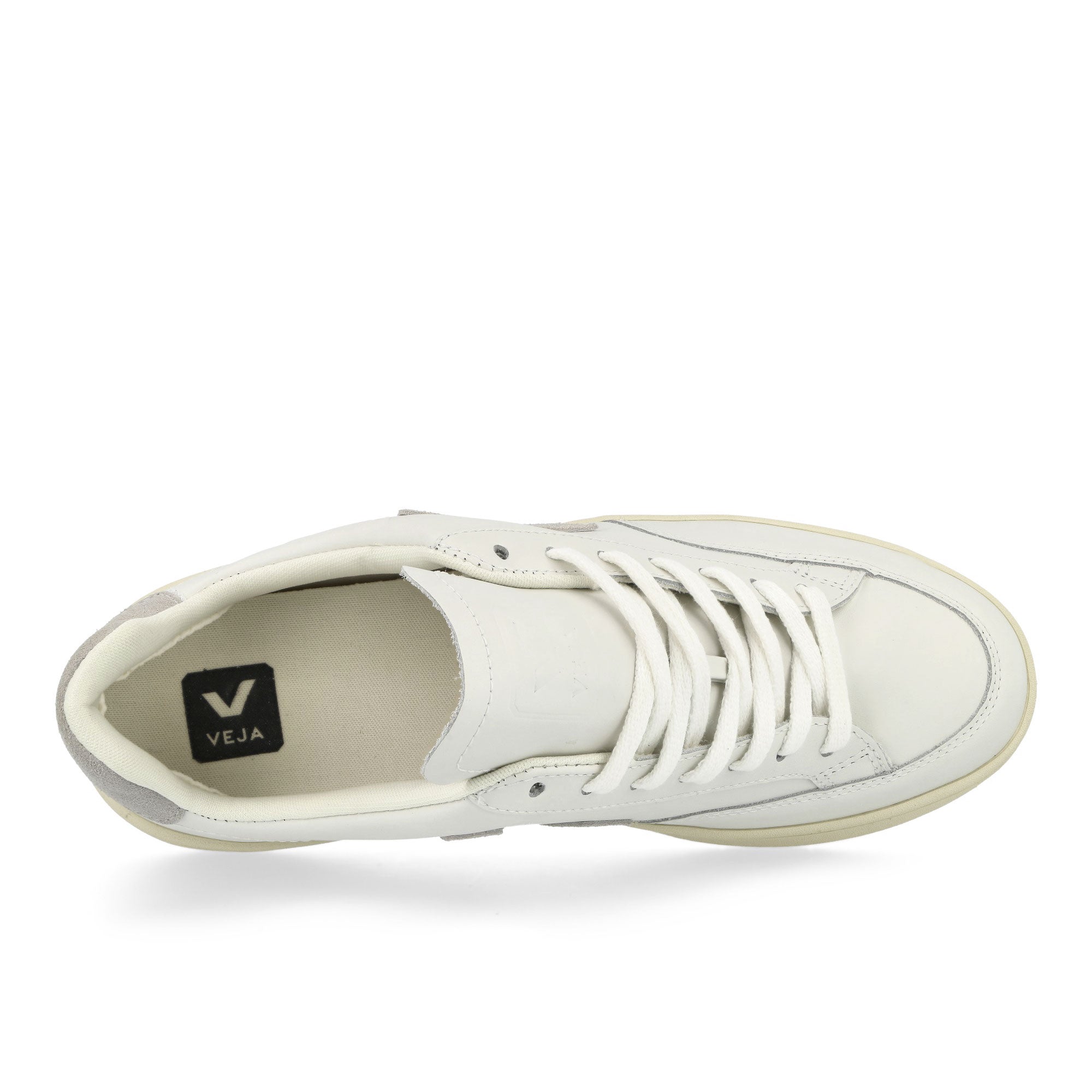Veja V-12 Leather Extra White Low Top Sneakers  Detailfoto | Overkill