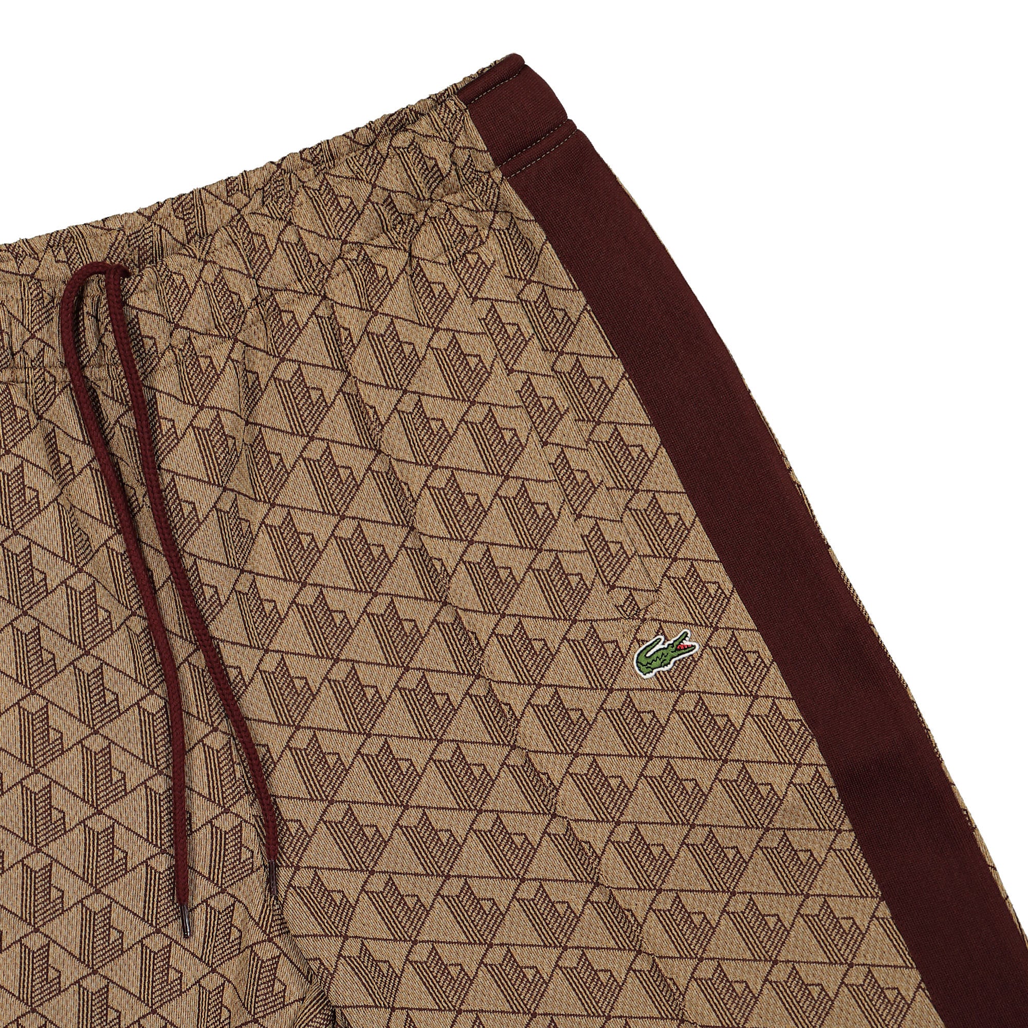 Lacoste Paris Jacquard Monogram Track Pants Beige / Bordeaux Sweat & Track Pants Detailfoto | Overkill