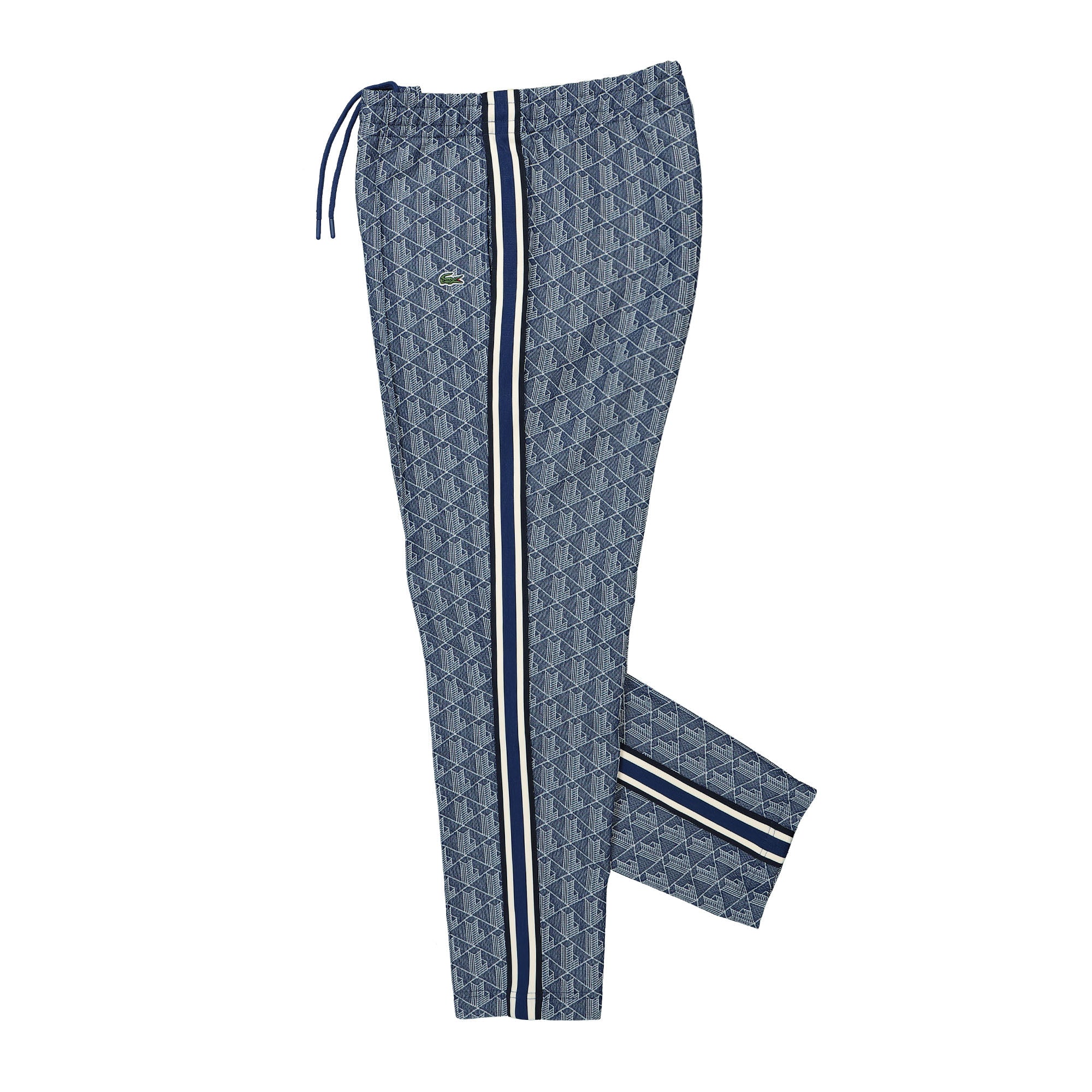 Lacoste Paris Jacquard Monogram Track Pants Bleu Marine / Blanc Sweat & Track Pants Close-up | Overkill