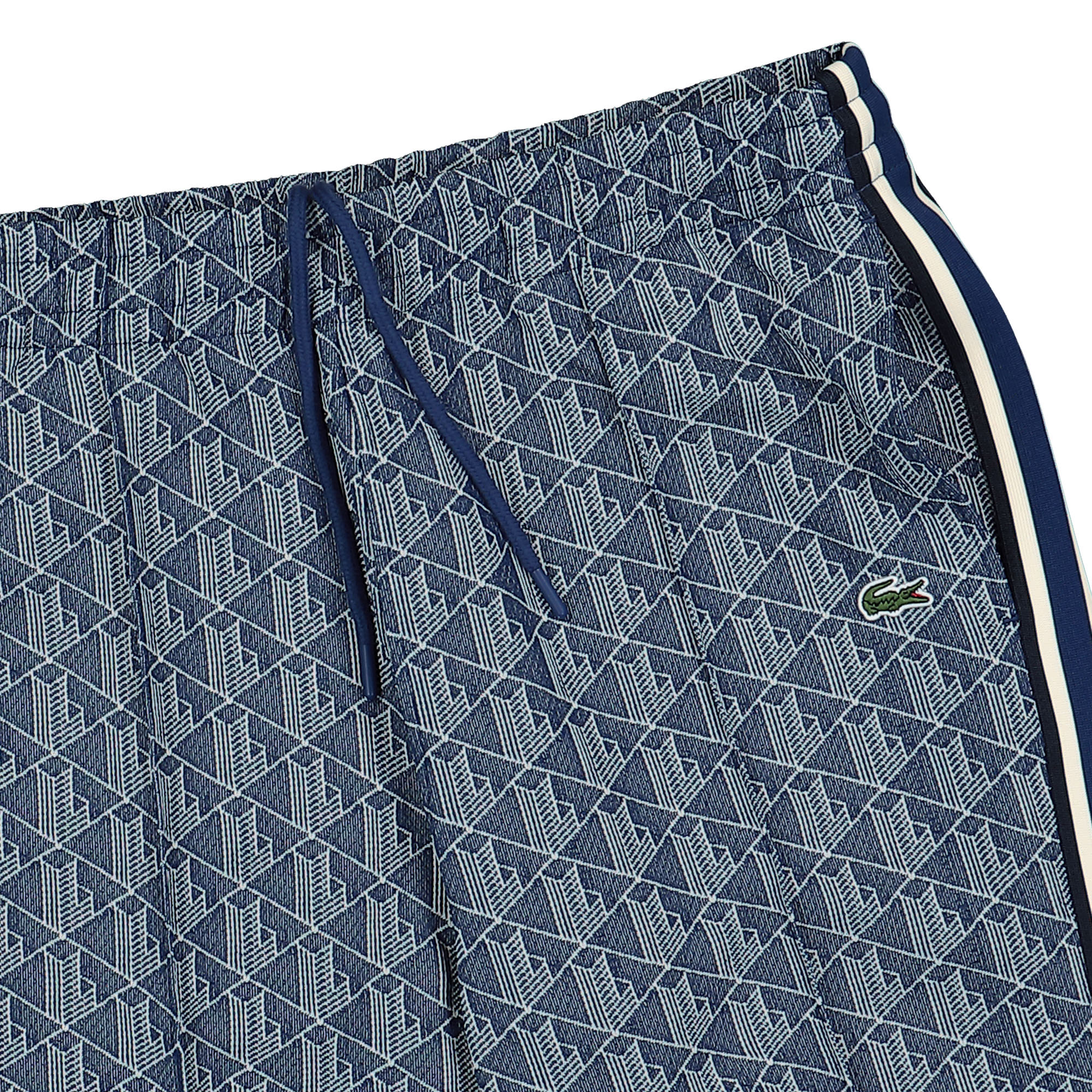 Lacoste Paris Jacquard Monogram Track Pants Bleu Marine / Blanc Sweat & Track Pants Detailfoto | Overkill