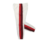 Lacoste Sportsuit Water Resistant Track Pants White / Bordeaux / Red Sweat & Track Pants Close-up | Overkill