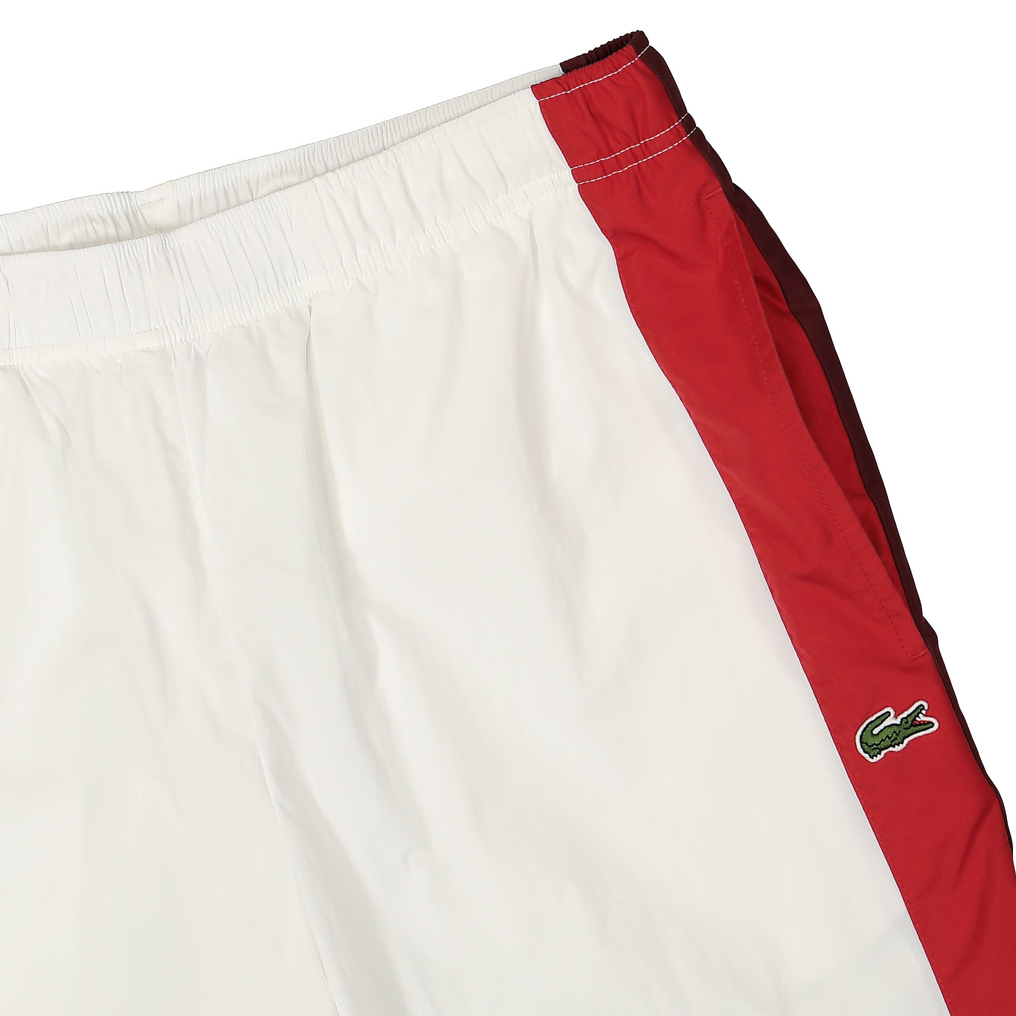 Lacoste Sportsuit Water Resistant Track Pants White / Bordeaux / Red Sweat & Track Pants Detailfoto | Overkill