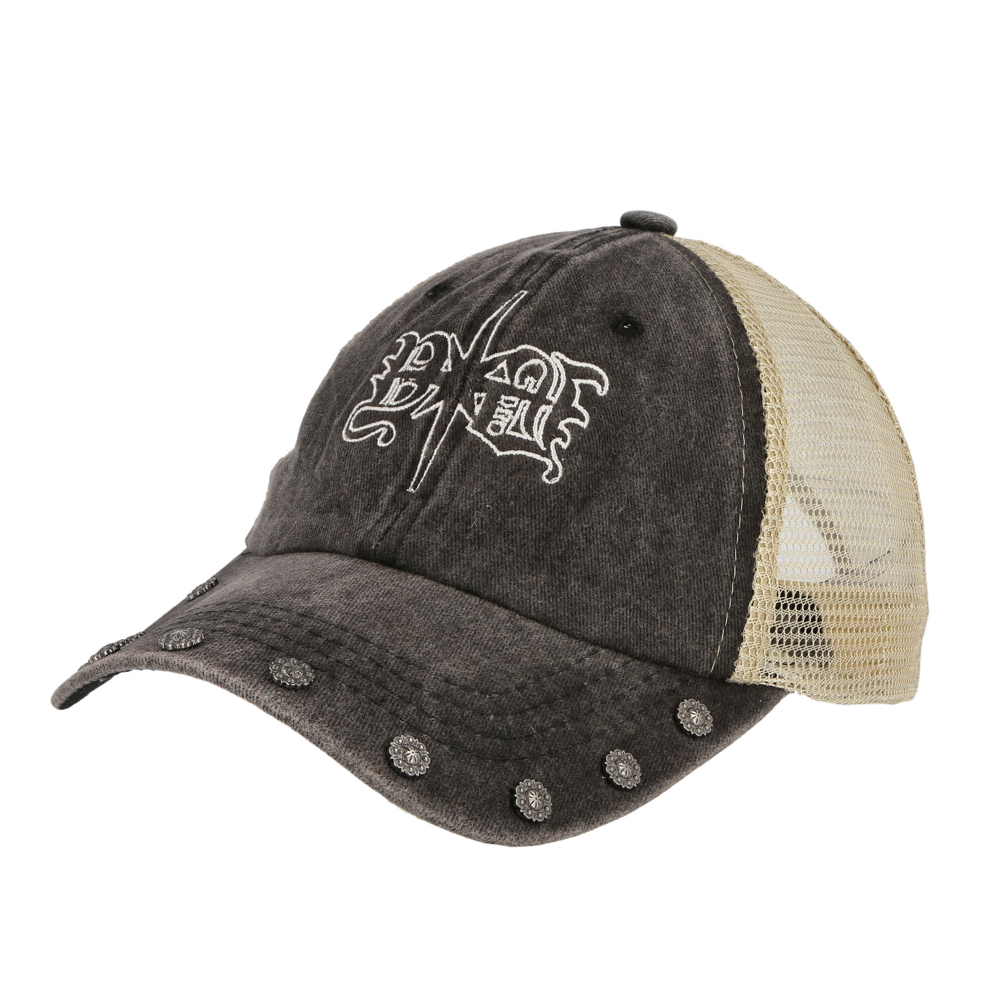 Youths In Balaclava Flower Trucker Cap Black Caps YOU07K113 | Overkill