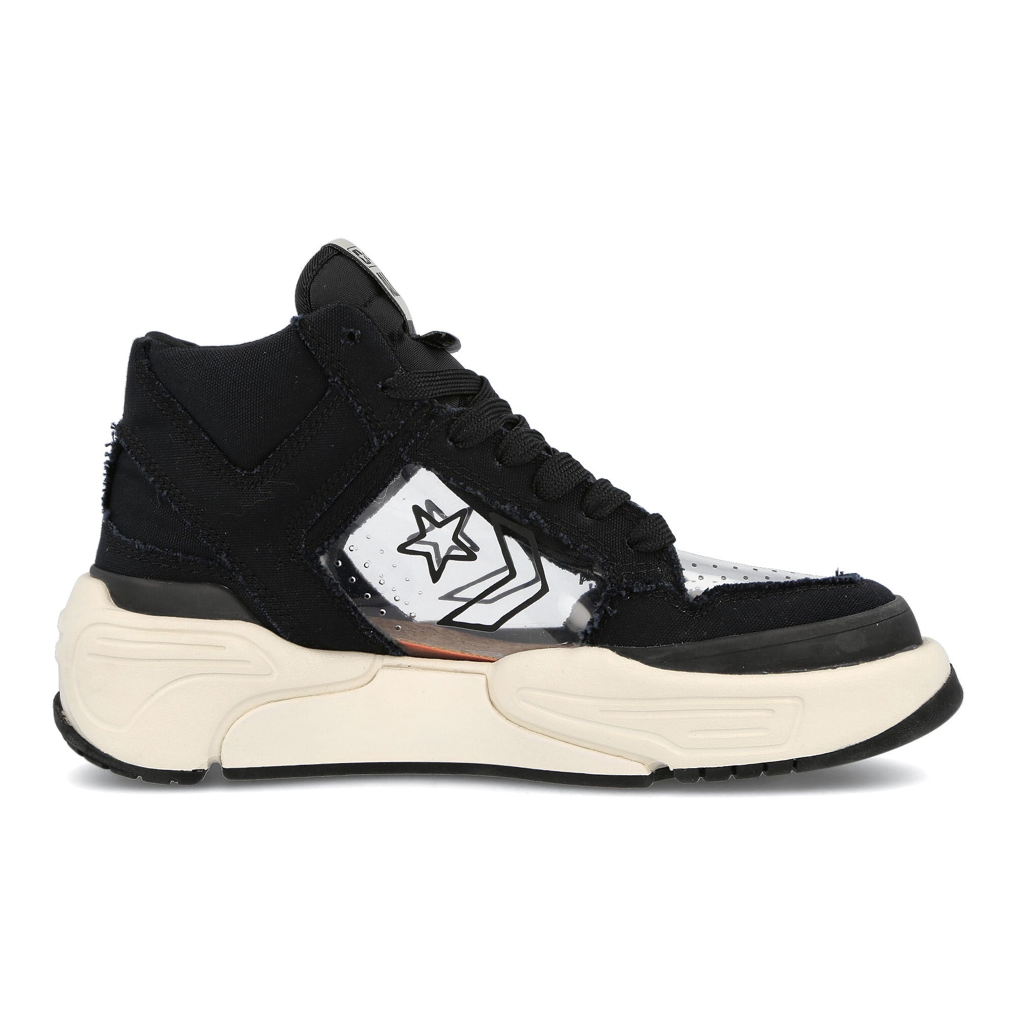 Converse Joshua Vides x Converse Weapon CX Hi Black-Clear-Rutabaga Sneakers  Silhouette | Overkill