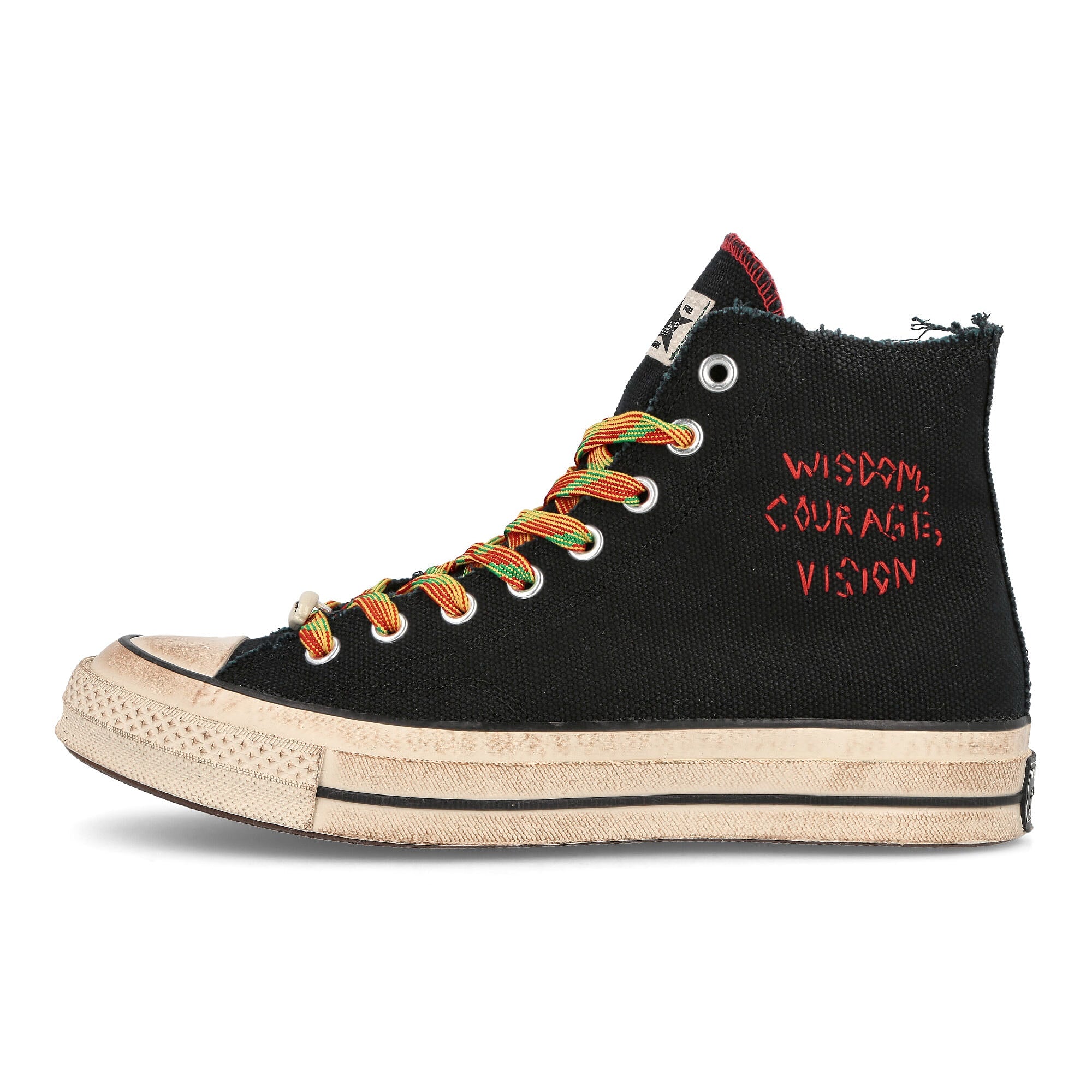 Converse Barriers Worldwide x Converse Chuck 70 Hi Black-Fiery Red Sneakers A01786C | Overkill