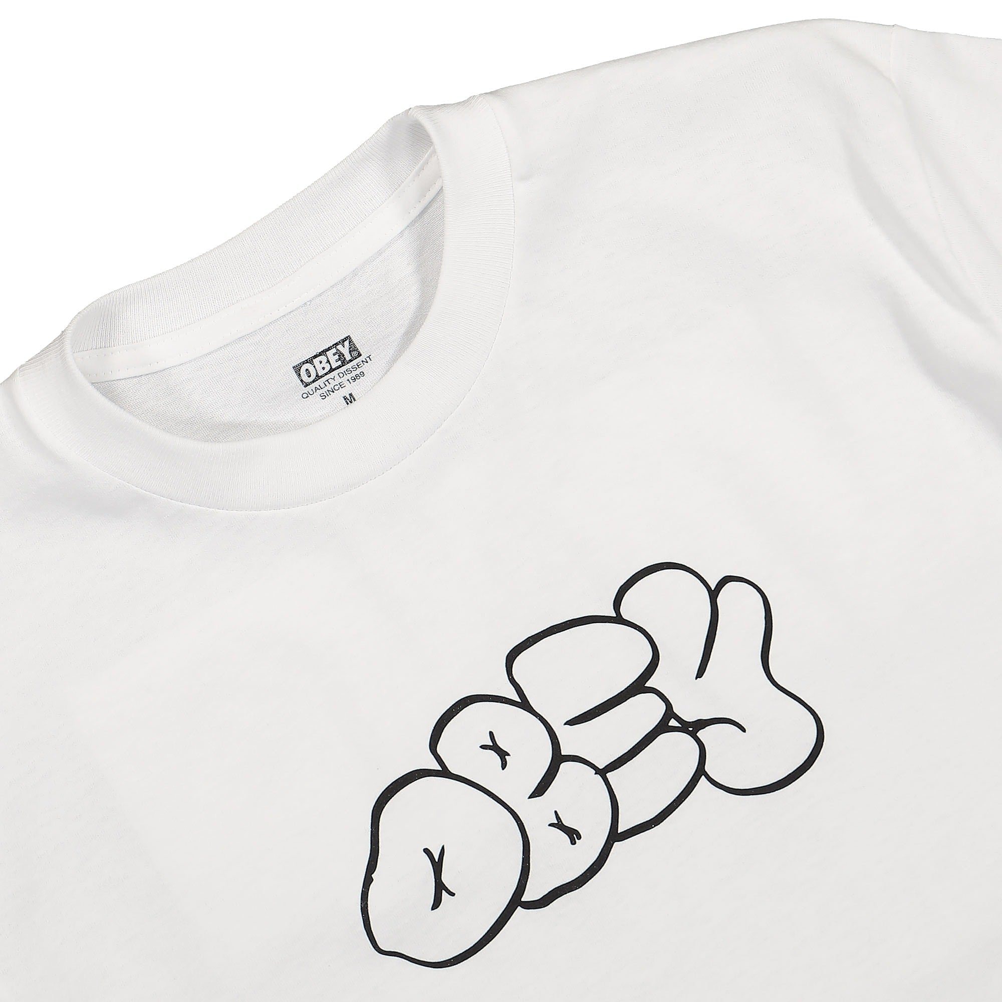 Obey Best Friends Tee White T-Shirts Material | Overkill