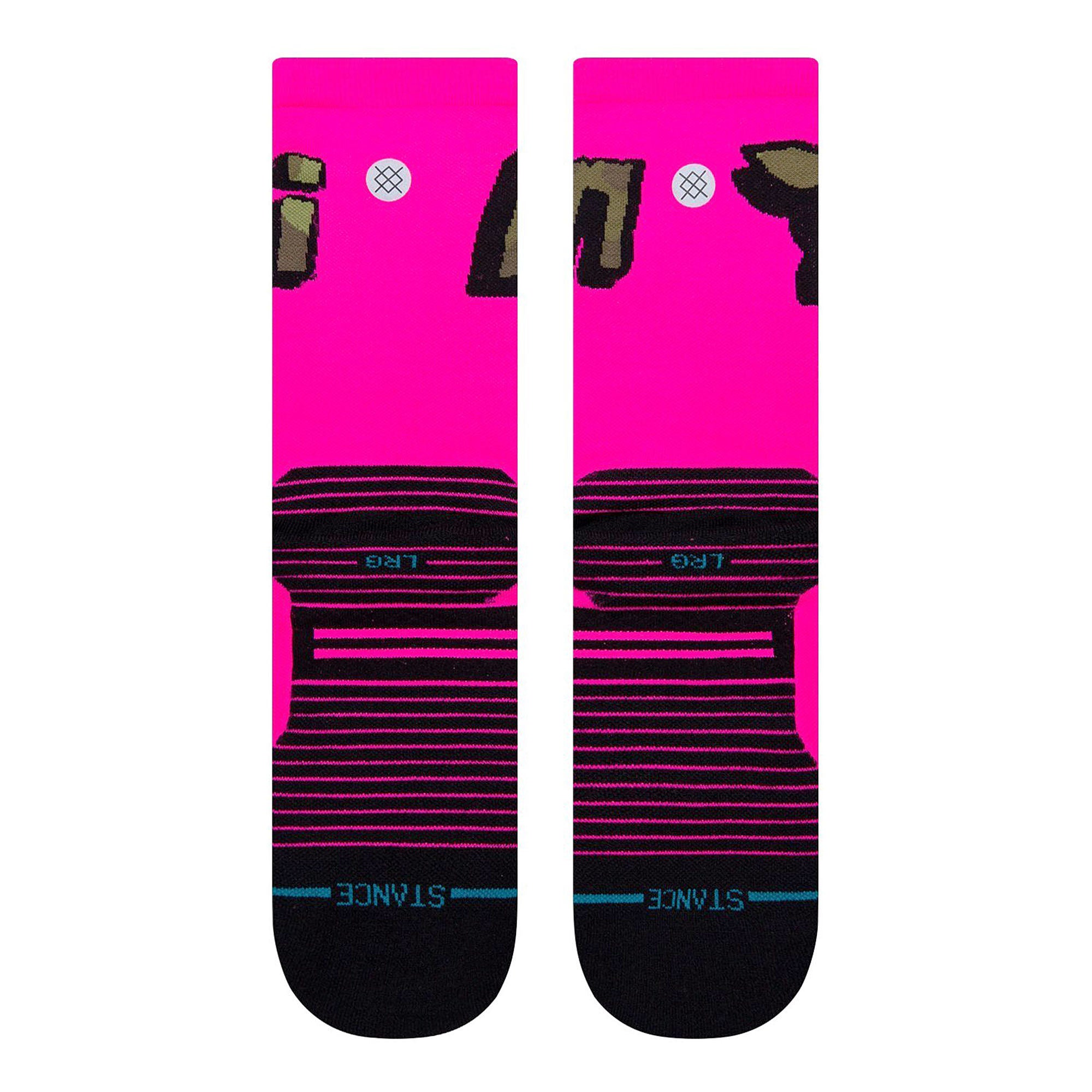 Stance Cinelli RP Perf Socks Neonpink Socks Close-up | Overkill