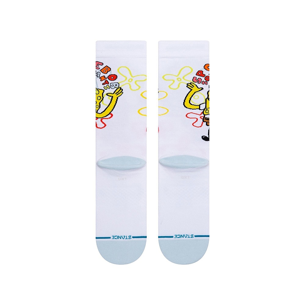 Stance Imagination Bob Socks White Socks Close-up | Overkill