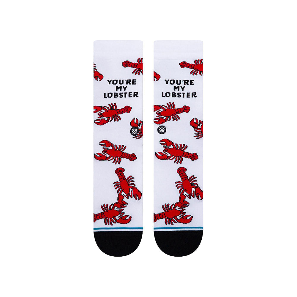 Stance Youre My Lobster Socks White Socks Material | Overkill