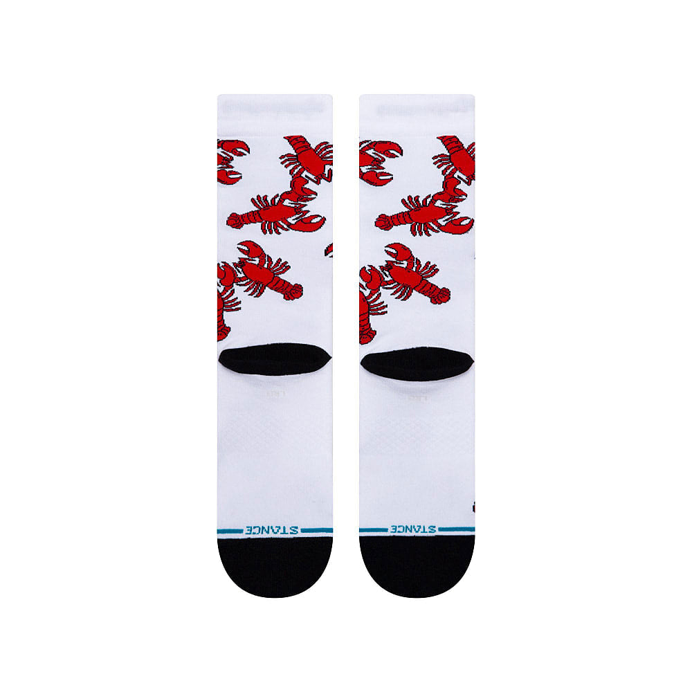 Stance Youre My Lobster Socks White Socks Close-up | Overkill