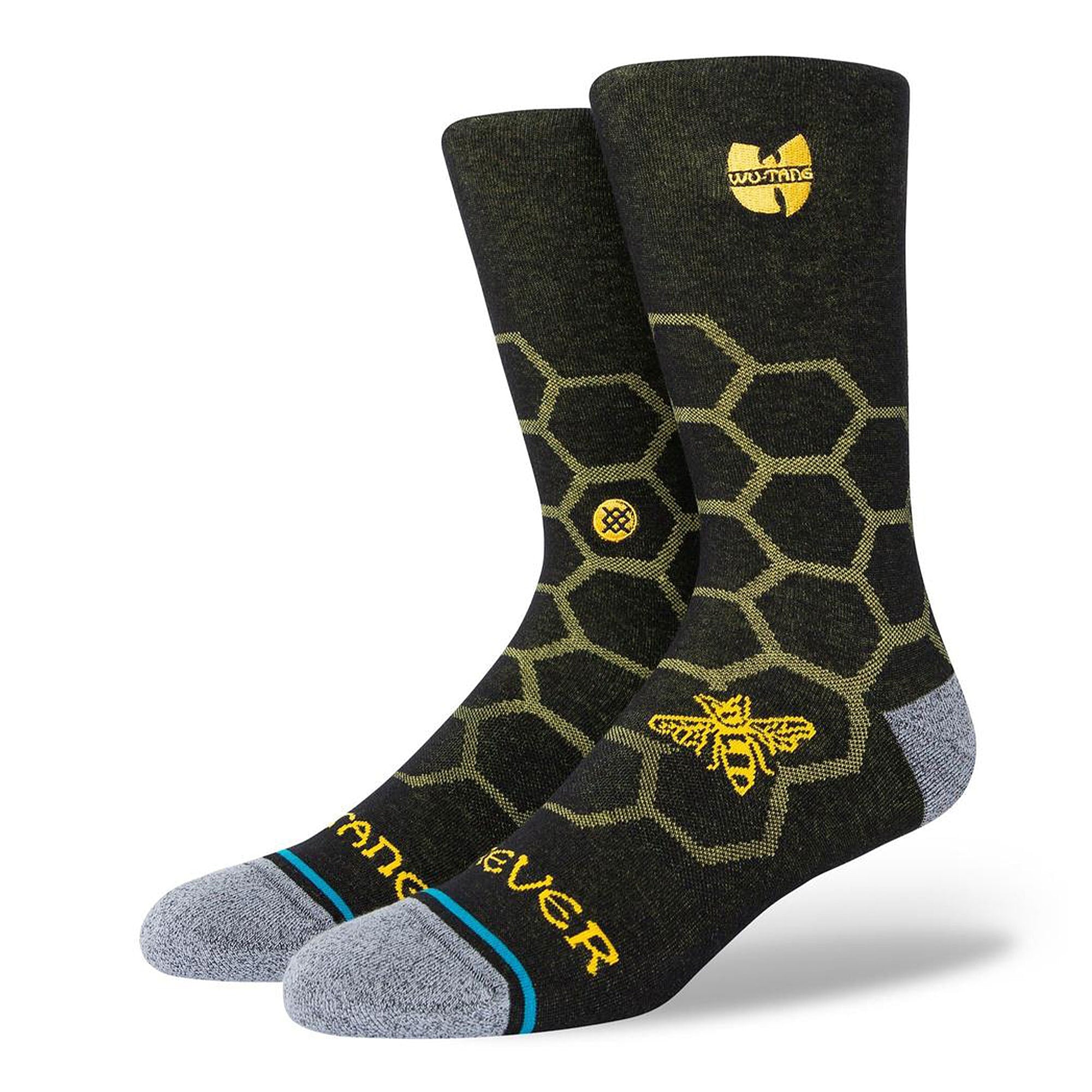 Stance Hive Crew Socks Black Socks A545C20HIV-BLK | Overkill