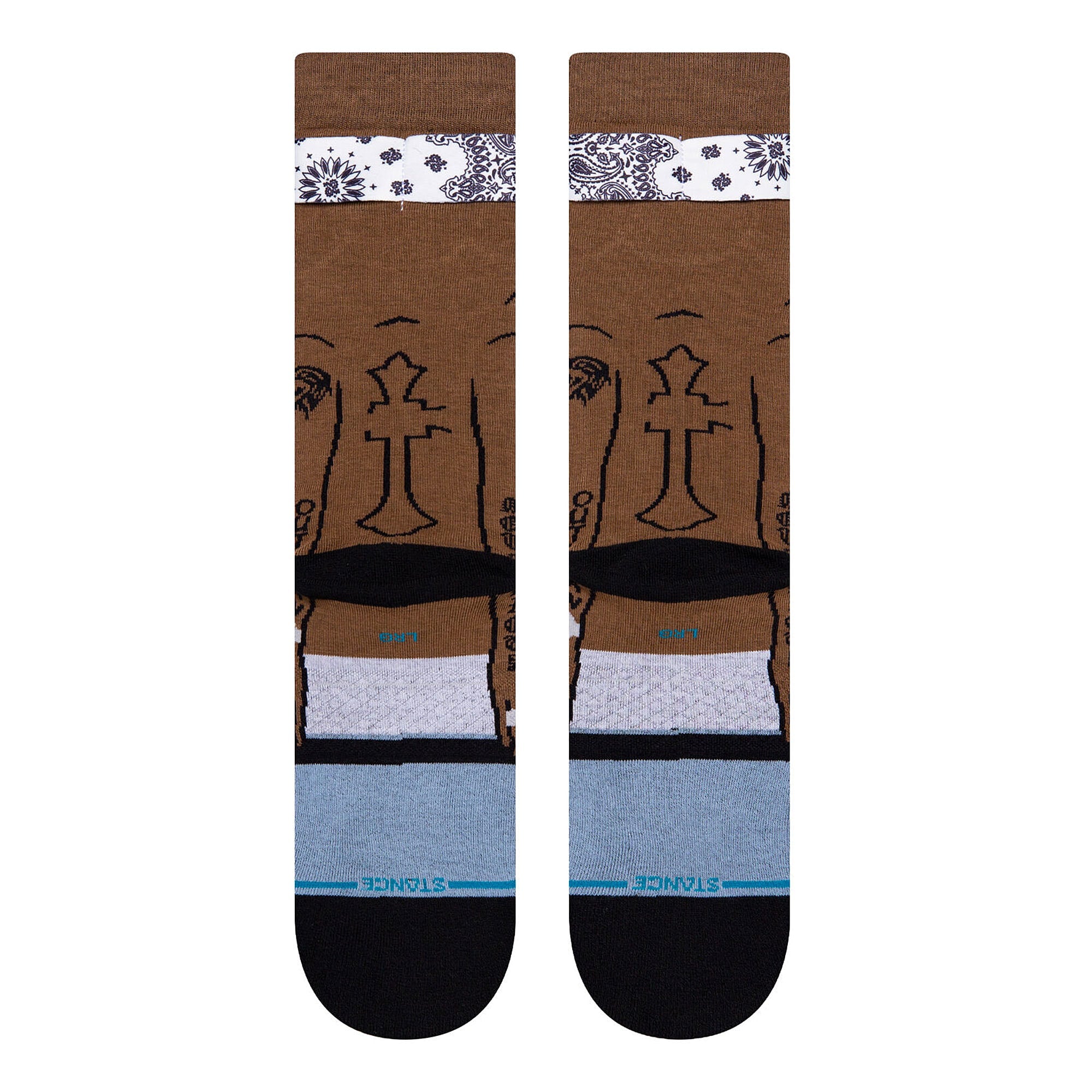 Stance Tupac Resurrected Socks Black Socks Close-up | Overkill