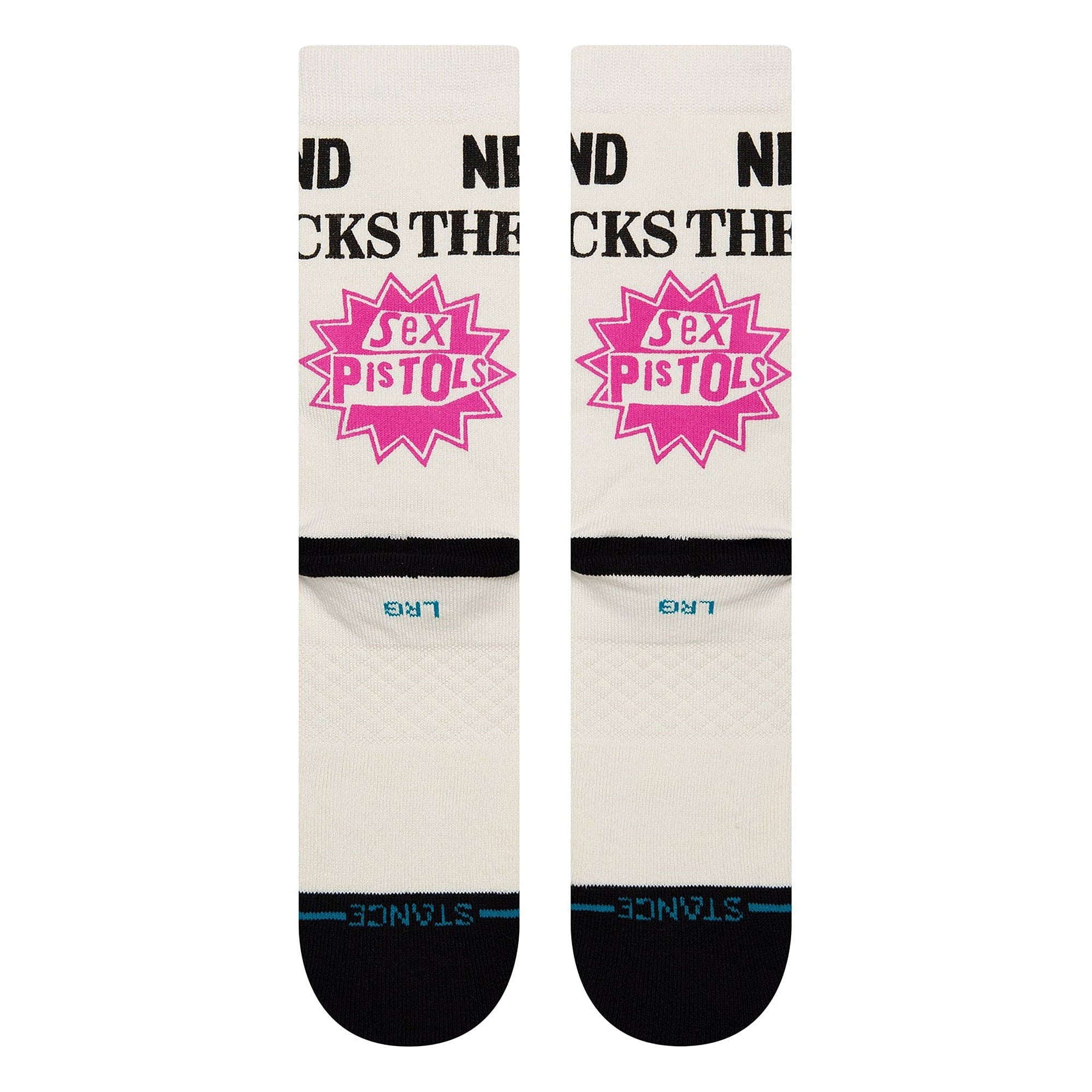Stance Bollocks Socks Off White Socks Close-up | Overkill