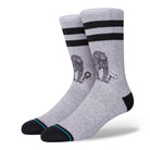 Stance Monkey Tourist Socks Heather Grey Socks A555C21MON-HGR | Overkill