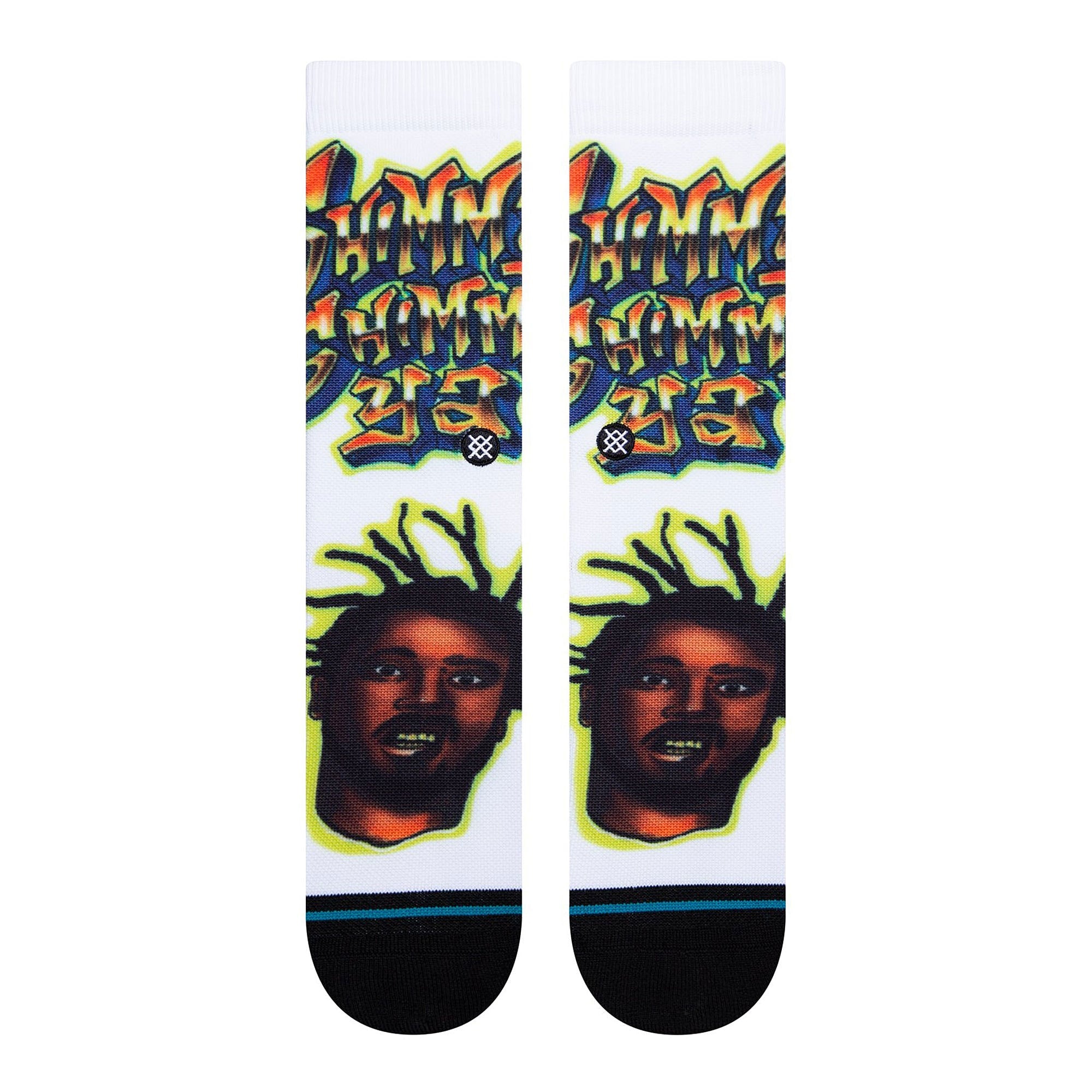 Stance Shimmy Shimmy Ya Socks White Socks Material | Overkill