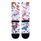 Stance Tune Conversational Socks White Socks Material | Overkill