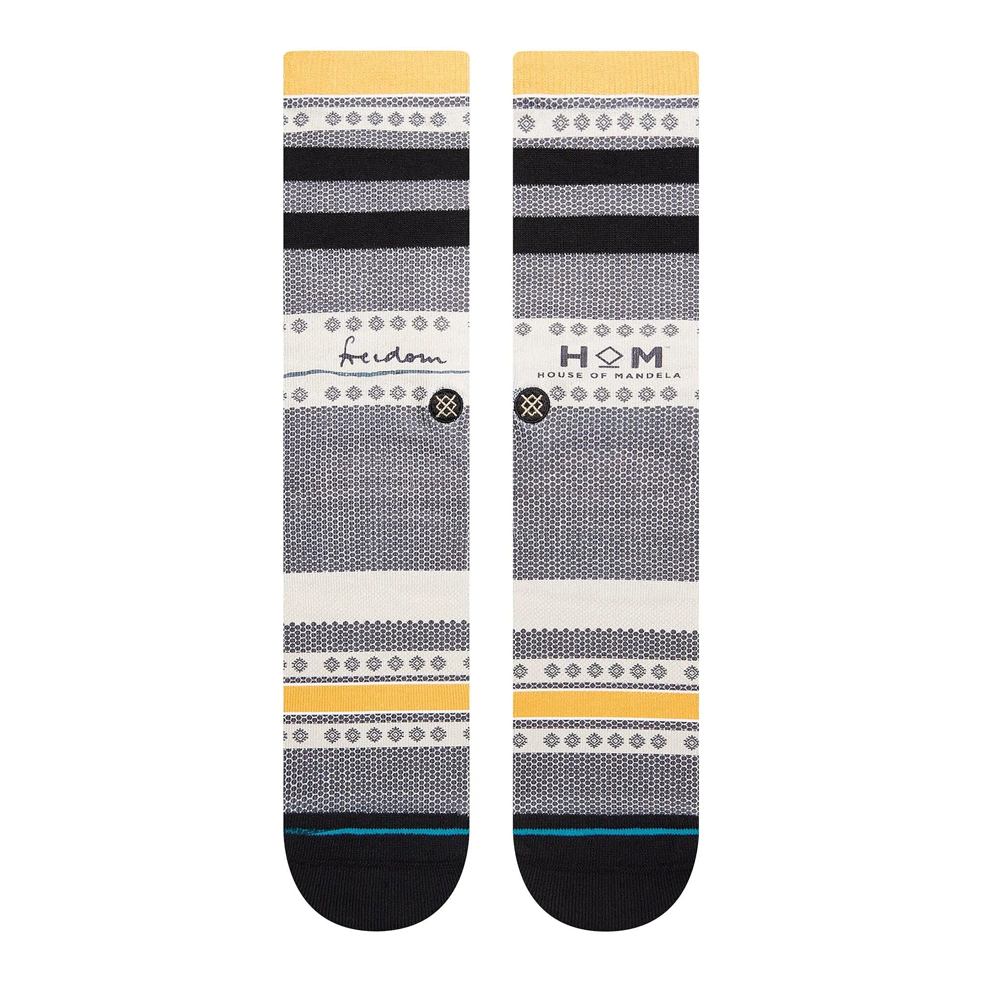 Stance Freedom Mandela Socks Black Socks Material | Overkill