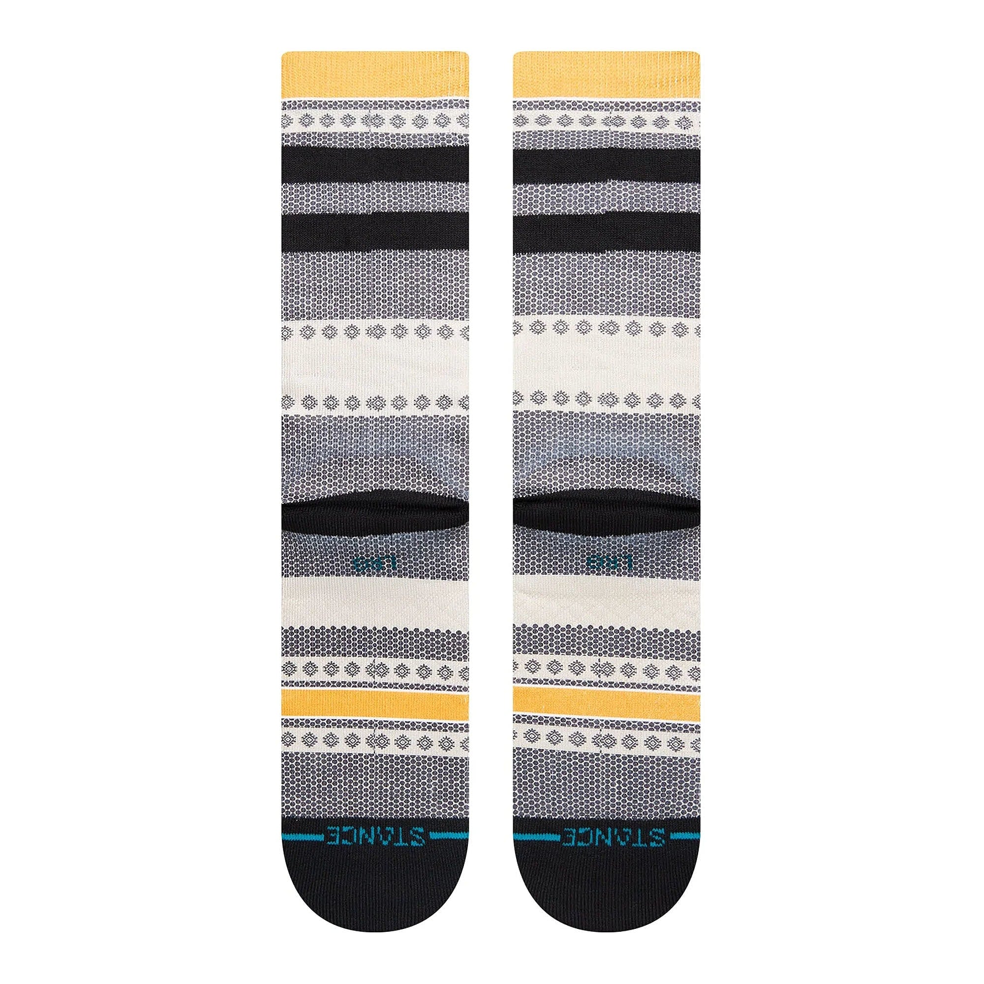 Stance Freedom Mandela Socks Black Socks Close-up | Overkill